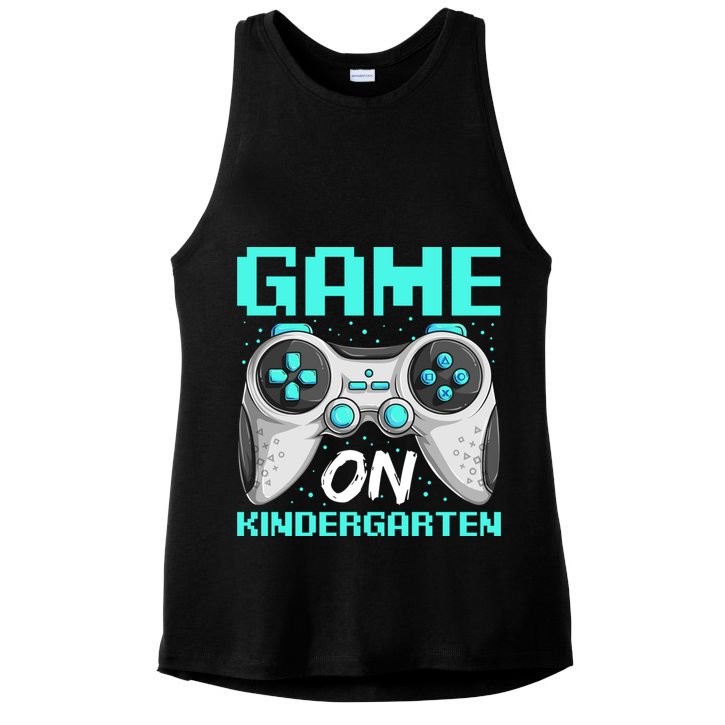 Game On Kindergarten Cute Gift Back School Video Gamer Gift Ladies PosiCharge Tri-Blend Wicking Tank