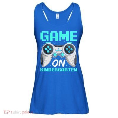 Game On Kindergarten Cute Gift Back School Video Gamer Gift Ladies Essential Flowy Tank