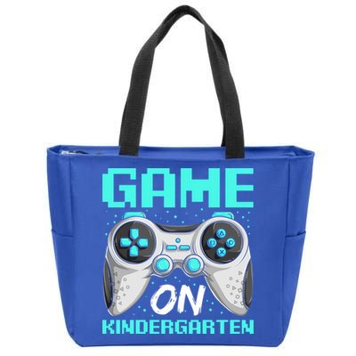 Game On Kindergarten Cute Gift Back School Video Gamer Gift Zip Tote Bag