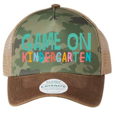 Game On Kindergarten Teacher And Students Funny Gift Legacy Tie Dye Trucker Hat