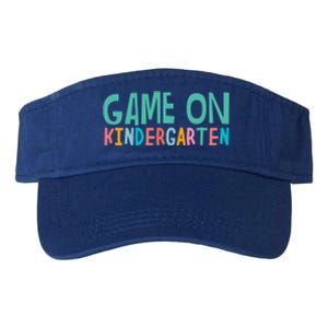 Game On Kindergarten Teacher And Students Funny Gift Valucap Bio-Washed Visor