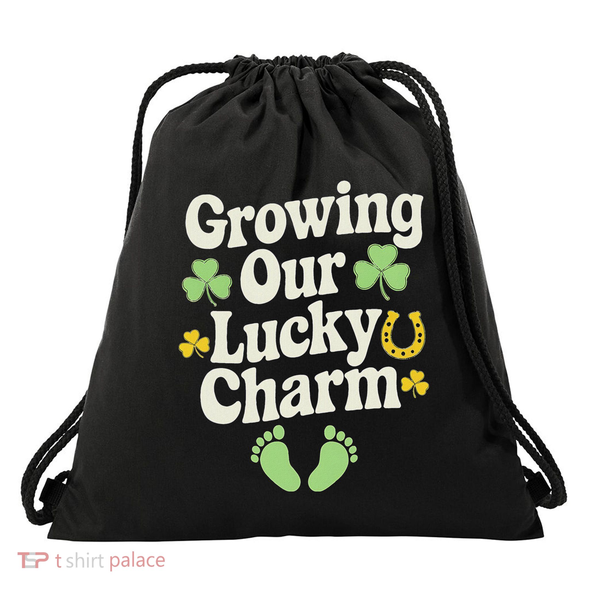 Growing Our Lucky Charm Drawstring Bag