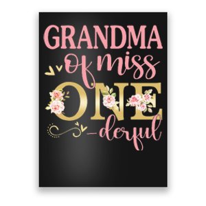 Grandma of Little Miss Onederful Birthday 1st Family Party Poster