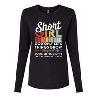 God Only Lets Things Grow Short People Funny Short Womens Cotton Relaxed Long Sleeve T-Shirt