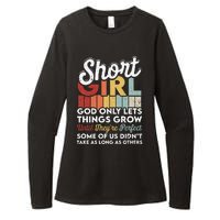 God Only Lets Things Grow Short People Funny Short Womens CVC Long Sleeve Shirt