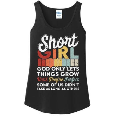 God Only Lets Things Grow Short People Funny Short Ladies Essential Tank