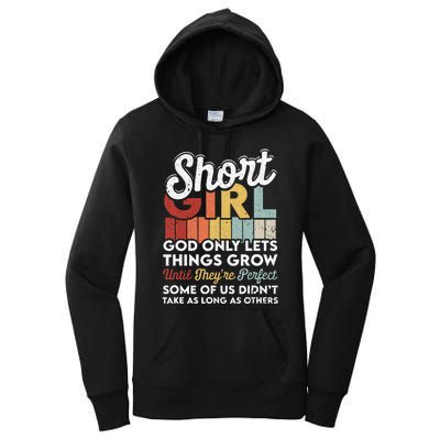 God Only Lets Things Grow Short People Funny Short Women's Pullover Hoodie