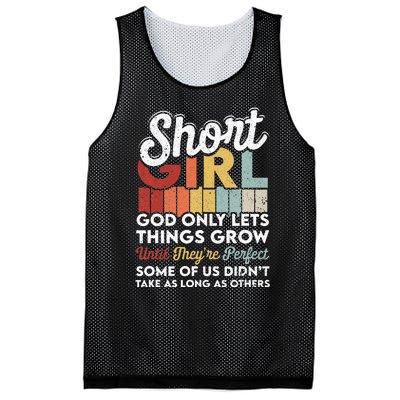 God Only Lets Things Grow Short People Funny Short Mesh Reversible Basketball Jersey Tank