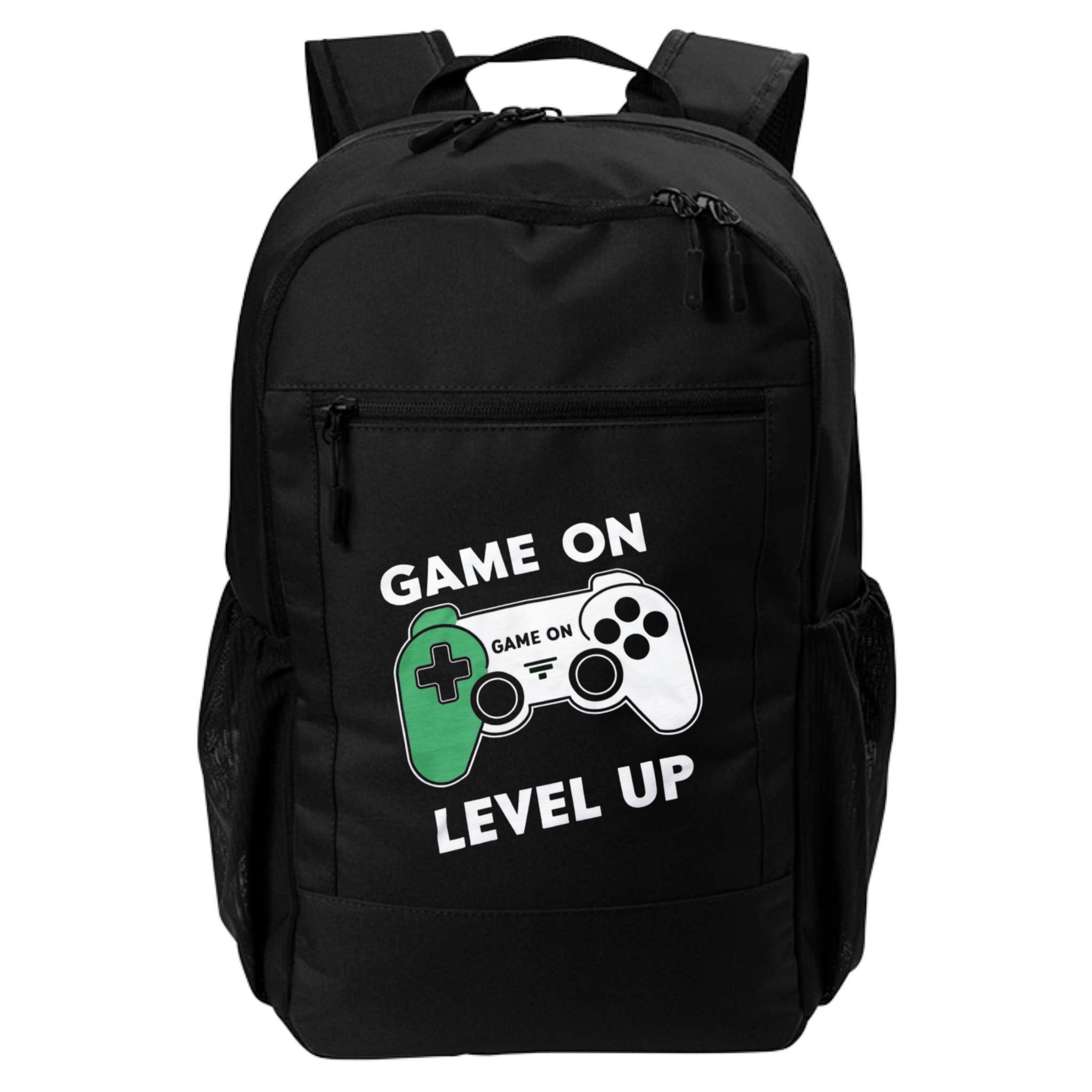 Game On Level Up Video Gamer Gift Backpack