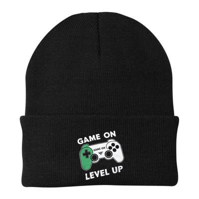 Game On Level Up Video Gamer Gift Beanie