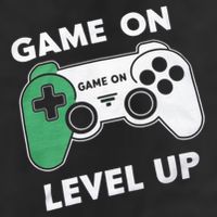 Game On Level Up Video Gamer Gift 25L Jumbo Tote
