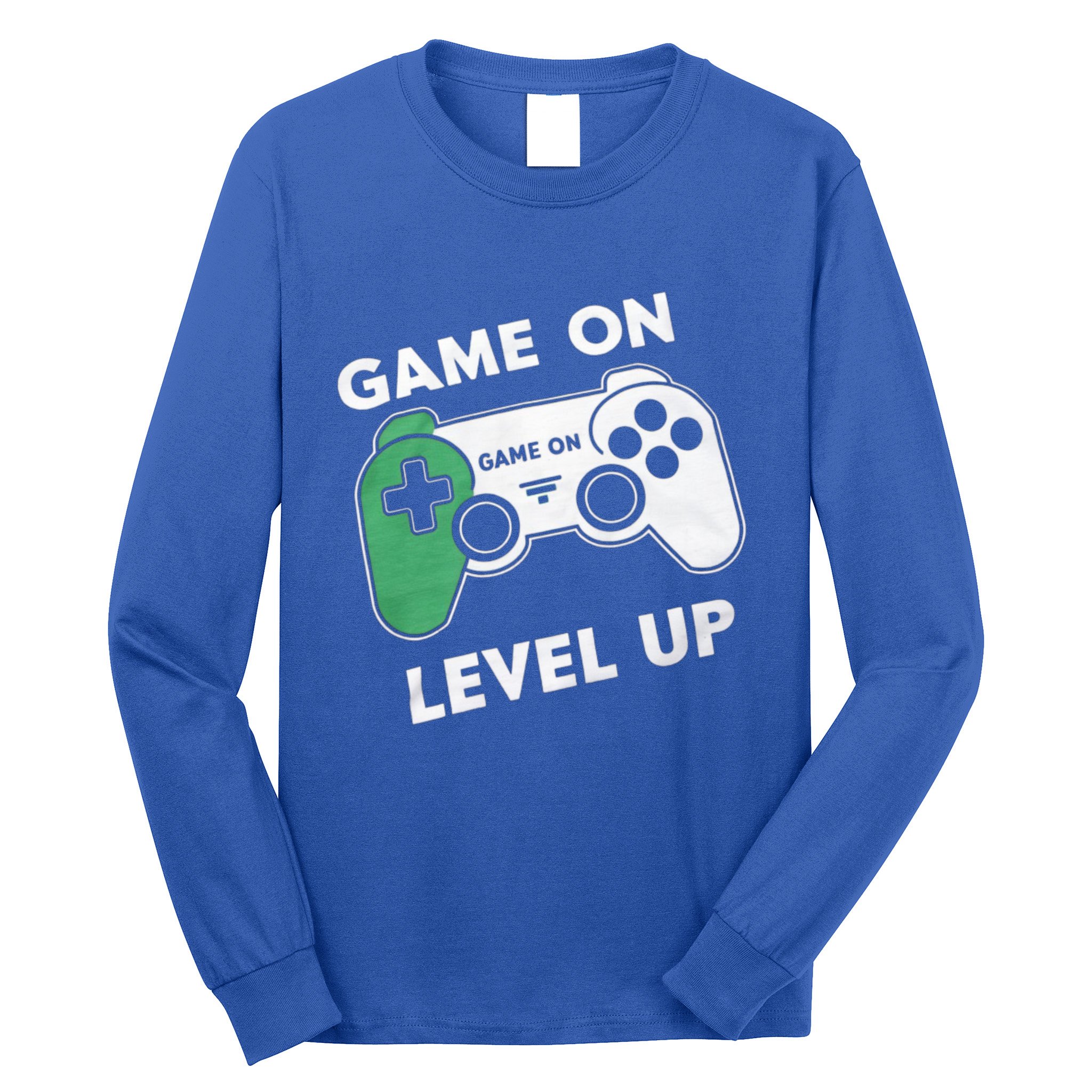 Game On Level Up Video Gamer Gift Long Sleeve Shirt