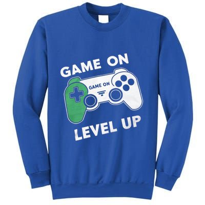 Game On Level Up Video Gamer Gift Sweatshirt