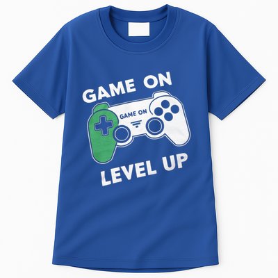 Game On Level Up Video Gamer Gift Tall T-Shirt