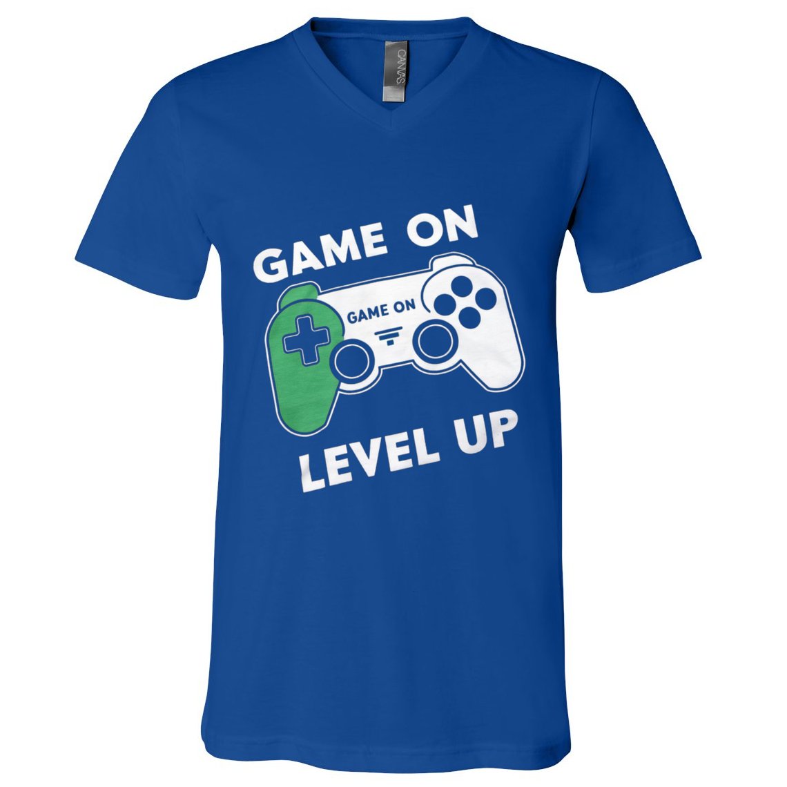 Game On Level Up Video Gamer Gift V-Neck T-Shirt