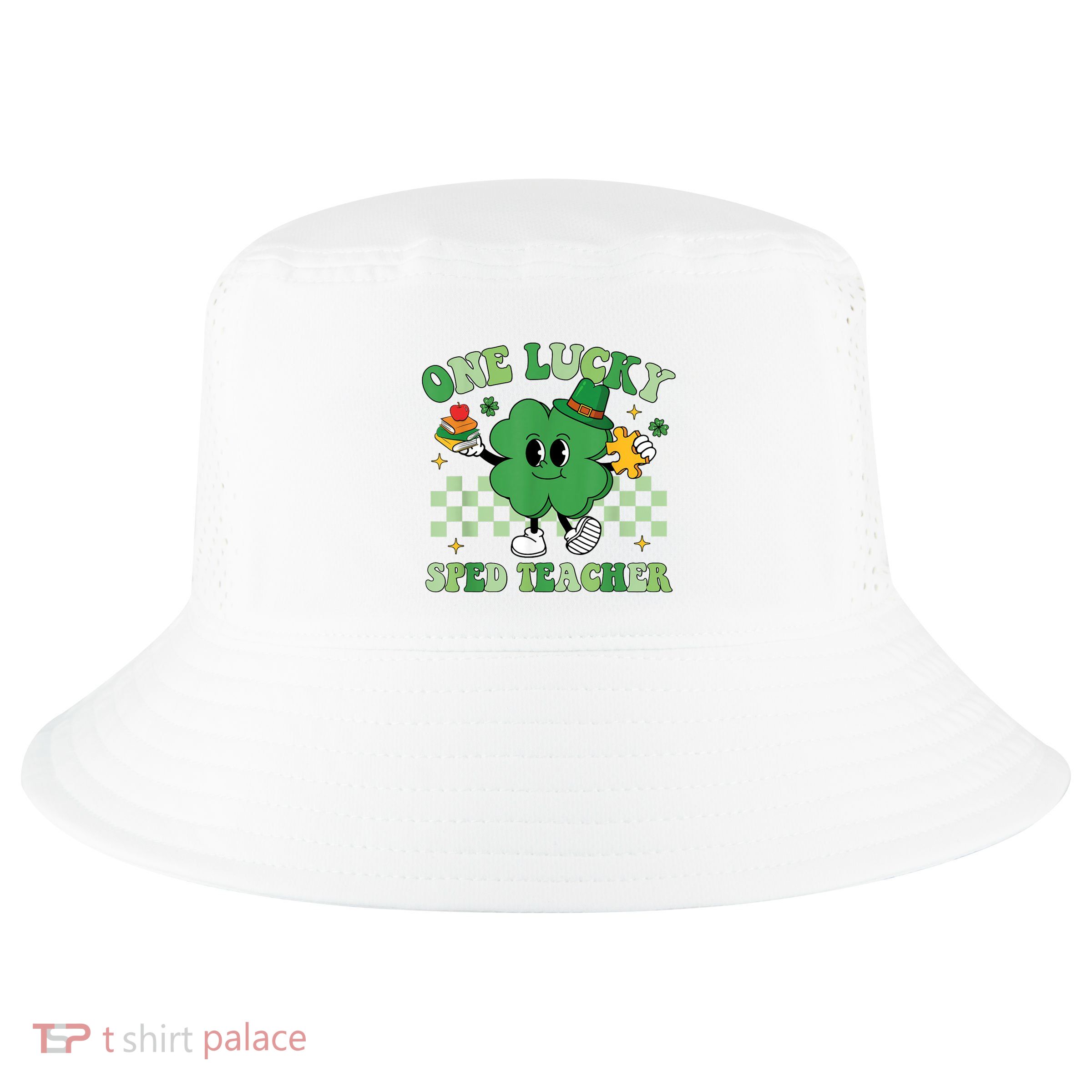 Groovy One Lucky Sped Teacher Shamrock PatrickS Day Cool Comfort Performance Bucket Hat