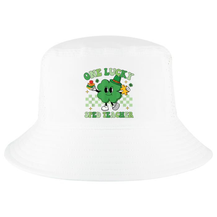 Groovy One Lucky Sped Teacher Shamrock PatrickS Day Cool Comfort Performance Bucket Hat