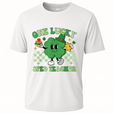 Groovy One Lucky Sped Teacher Shamrock PatrickS Day Performance Shirt