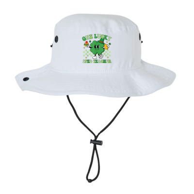 Groovy One Lucky Sped Teacher Shamrock PatrickS Day Bucket Hat