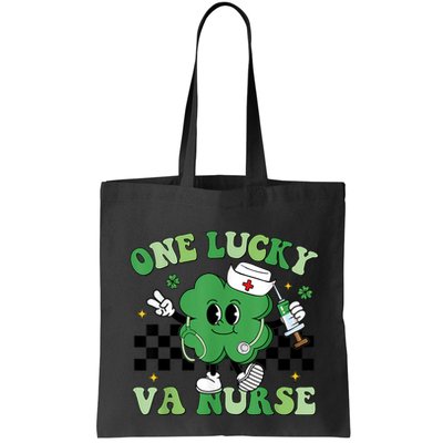 Groovy One Lucky Va Nurse Shamrock St PatrickS Day Bag
