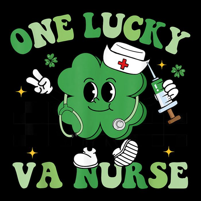 Groovy One Lucky Va Nurse Shamrock St PatrickS Day Bag