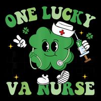 Groovy One Lucky Va Nurse Shamrock St PatrickS Day Sustainable Knit Beanie