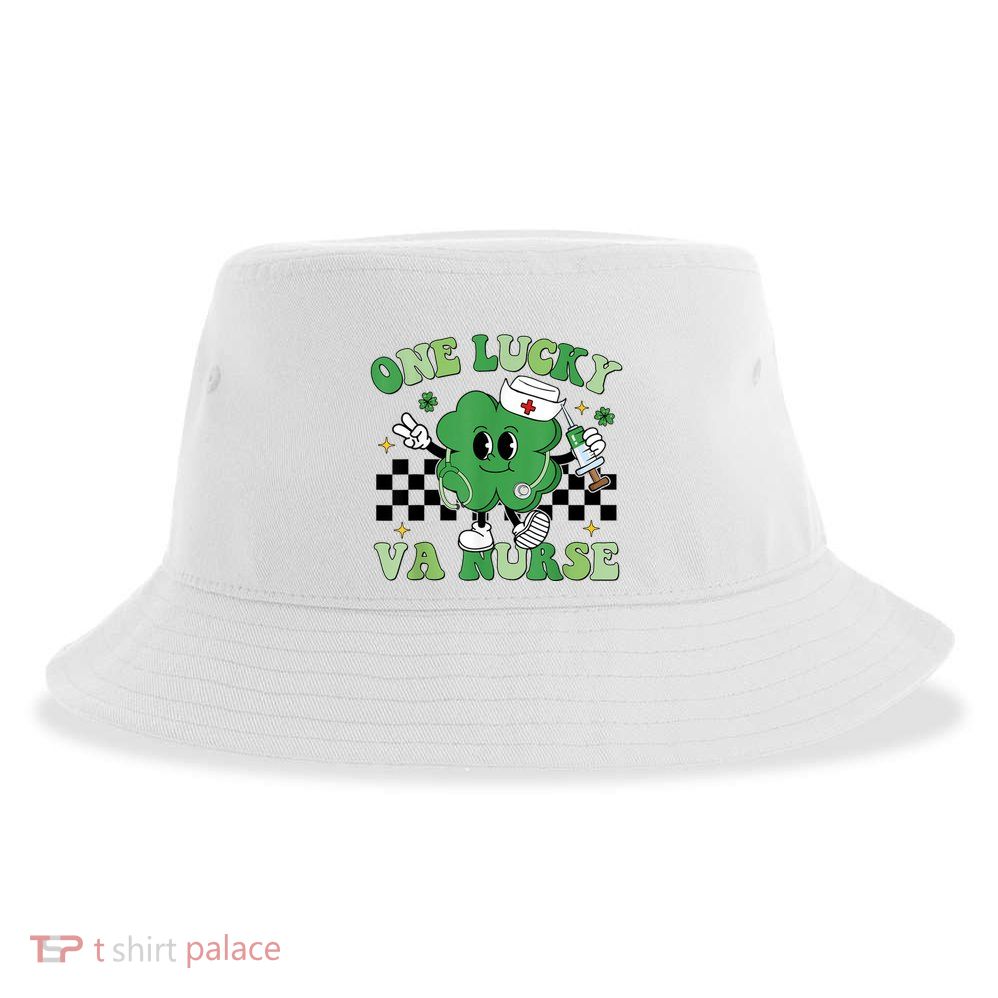 Groovy One Lucky Va Nurse Shamrock St PatrickS Day Sustainable Bucket Hat