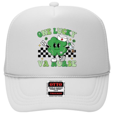 Groovy One Lucky Va Nurse Shamrock St PatrickS Day Trucker Hat