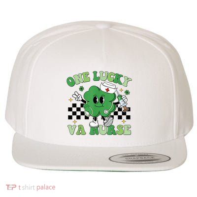 Groovy One Lucky Va Nurse Shamrock St PatrickS Day Wool Snapback Cap