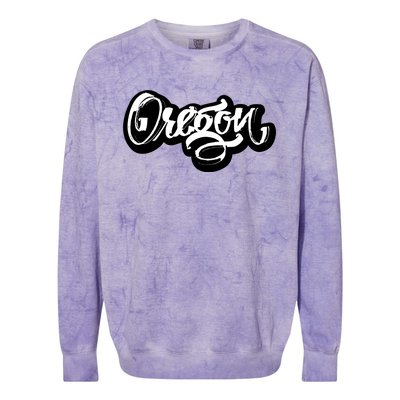 Graffiti Oregon Logo Colorblast Crewneck Sweatshirt