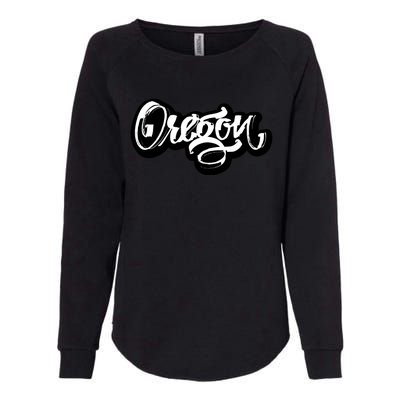 Graffiti Oregon Logo Womens California Wash Sweatshirt