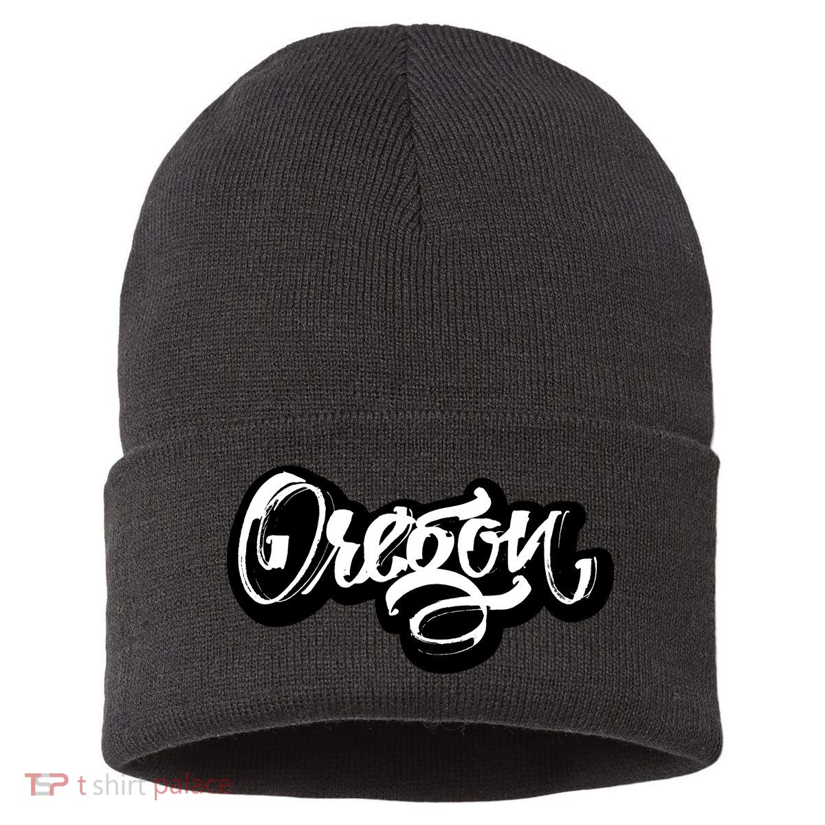 Graffiti Oregon Logo Sustainable Knit Beanie