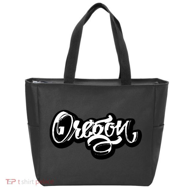 Graffiti Oregon Logo Zip Tote Bag