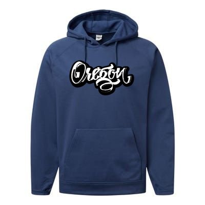 Graffiti Oregon Logo Performance Fleece Hoodie