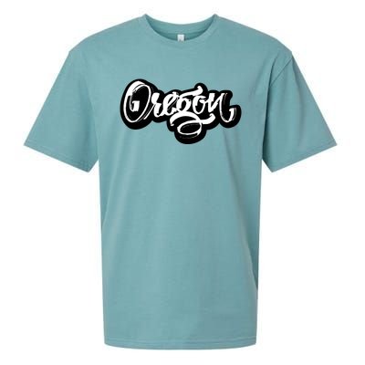 Graffiti Oregon Logo Sueded Cloud Jersey T-Shirt