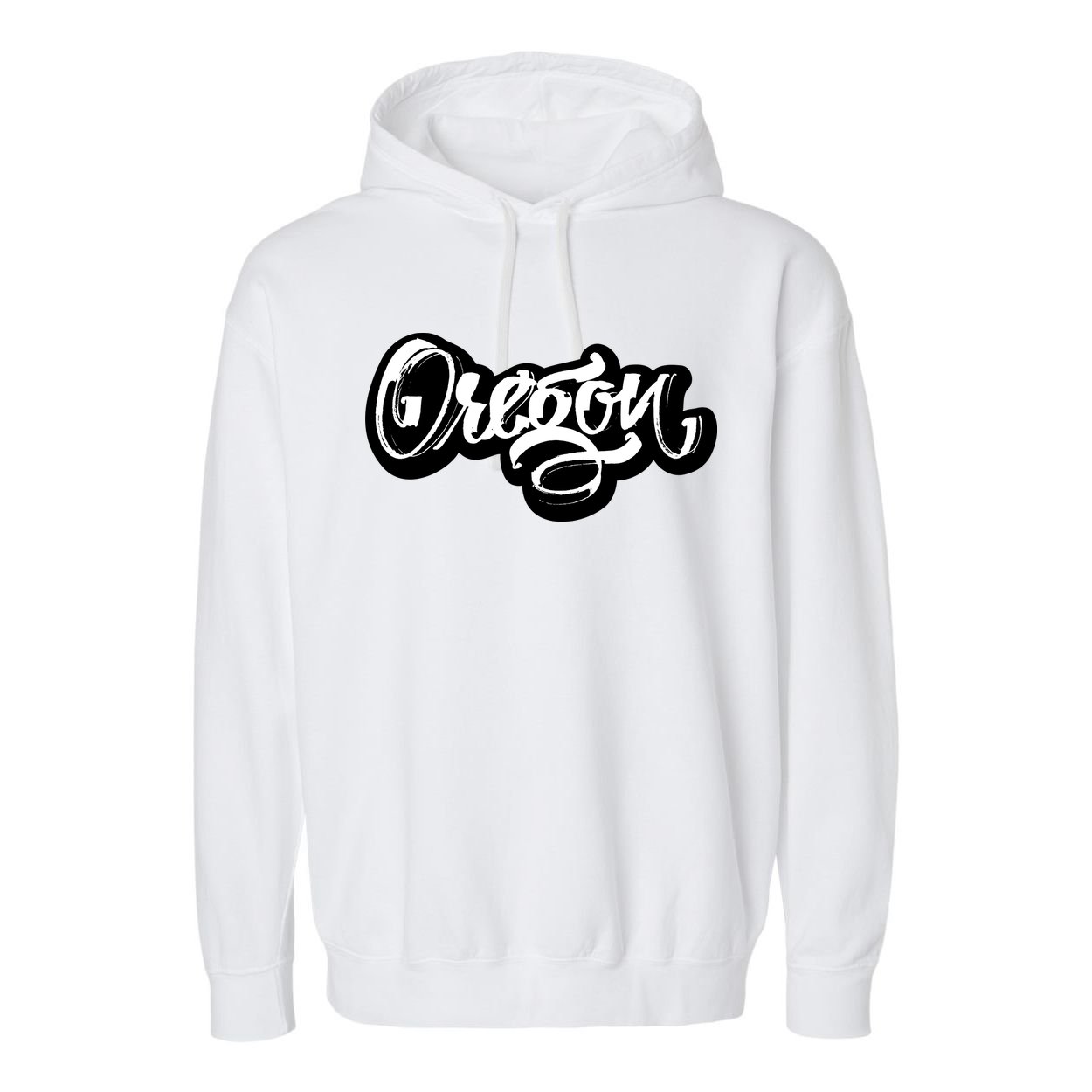 Graffiti Oregon Logo Garment-Dyed Fleece Hoodie