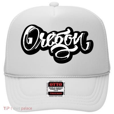 Graffiti Oregon Logo High Crown Mesh Back Trucker Hat