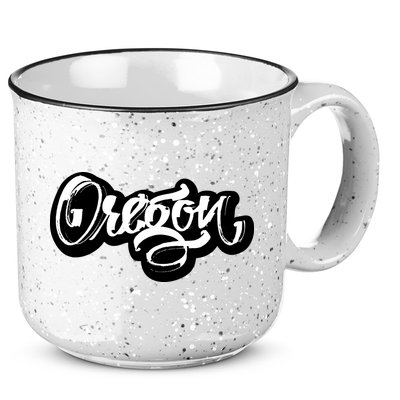Graffiti Oregon Logo 15oz Campfire Ceramic Mug