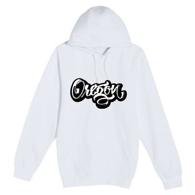 Graffiti Oregon Logo Premium Pullover Hoodie