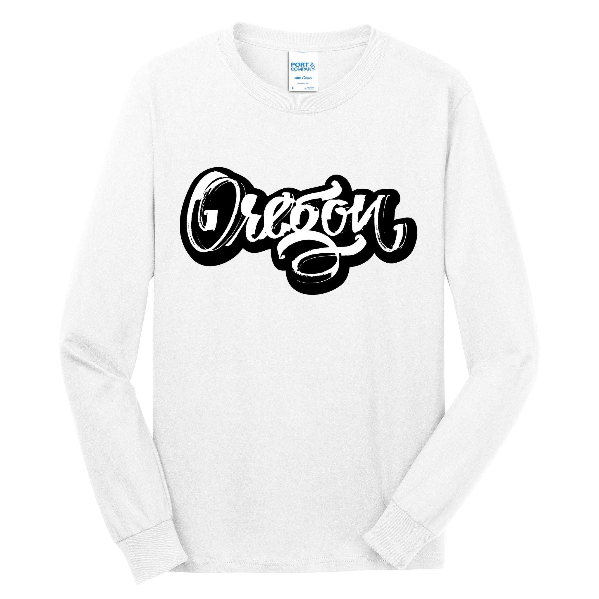 Graffiti Oregon Logo Tall Long Sleeve T-Shirt