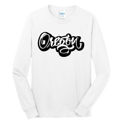 Graffiti Oregon Logo Tall Long Sleeve T-Shirt