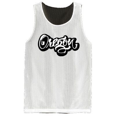 Graffiti Oregon Logo Mesh Reversible Basketball Jersey Tank