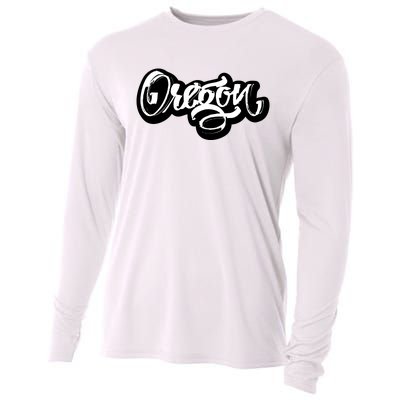 Graffiti Oregon Logo Cooling Performance Long Sleeve Crew