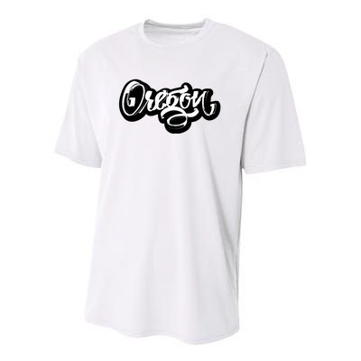 Graffiti Oregon Logo Youth Performance Sprint T-Shirt