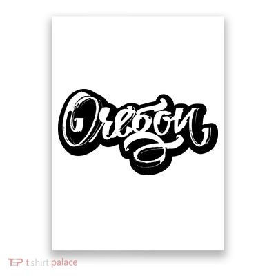 Graffiti Oregon Logo Poster