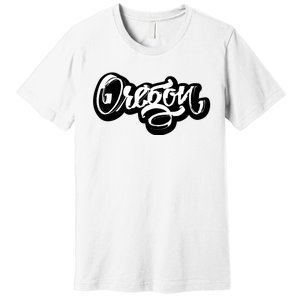 Graffiti Oregon Logo Premium T-Shirt