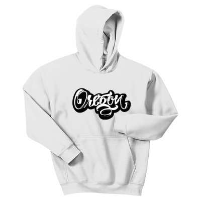 Graffiti Oregon Logo Kids Hoodie