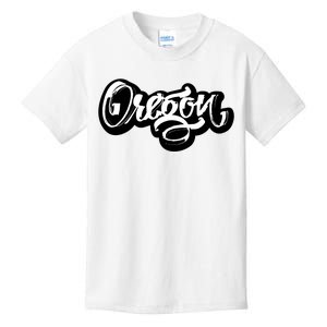 Graffiti Oregon Logo Kids T-Shirt