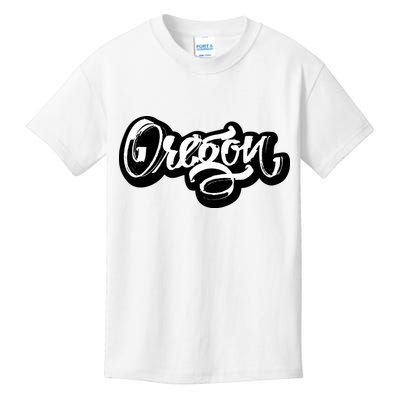 Graffiti Oregon Logo Kids T-Shirt