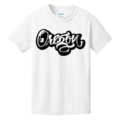 Graffiti Oregon Logo Kids T-Shirt